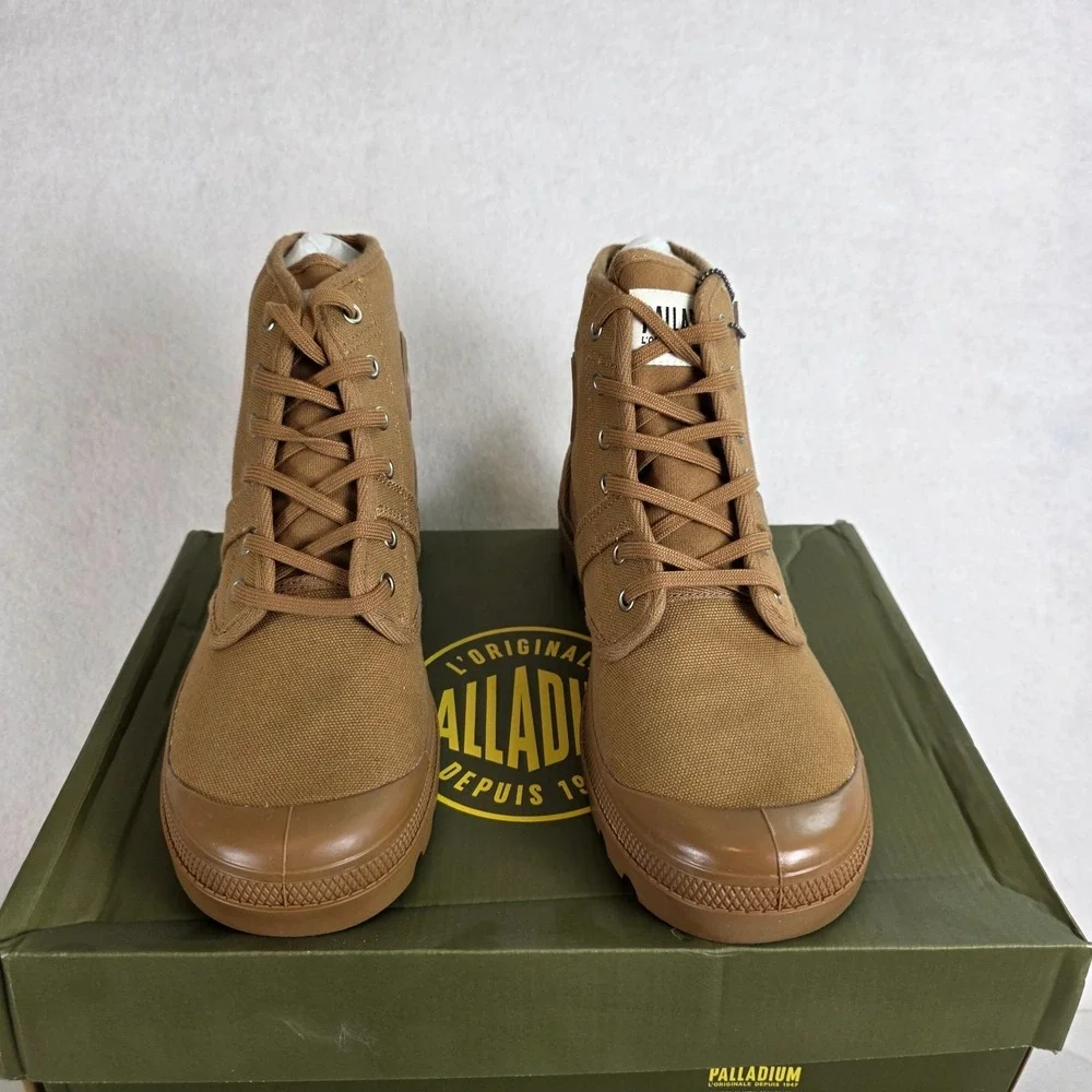 Palladium Pallabrousse Women's Sneakers Size 9.5 Cinnamon NIB  Canvas - Picture 3 of 9